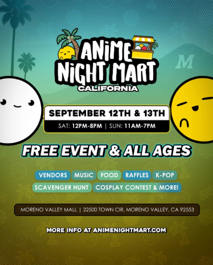 Anime Night Mart Sept 12-13