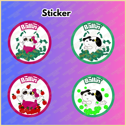 Ballin' Stickers