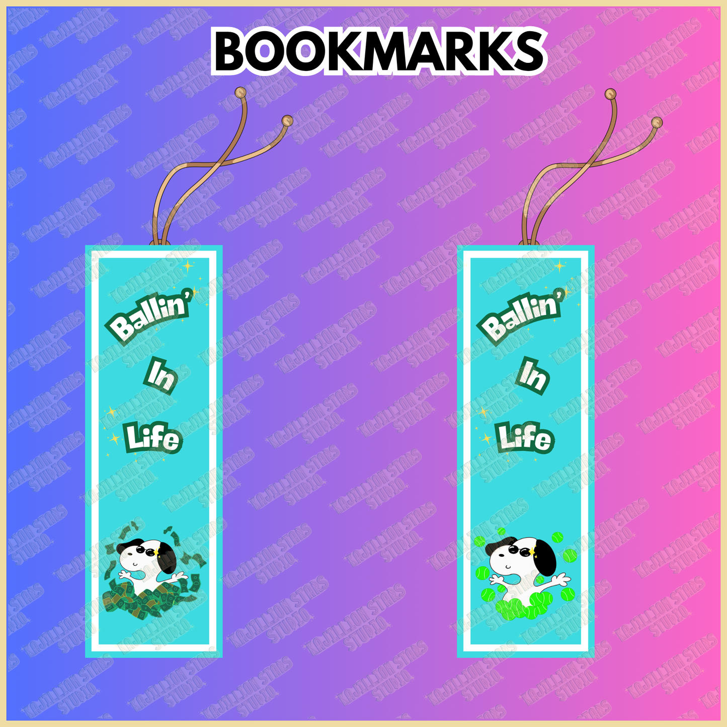 Ballin' Bookmarks