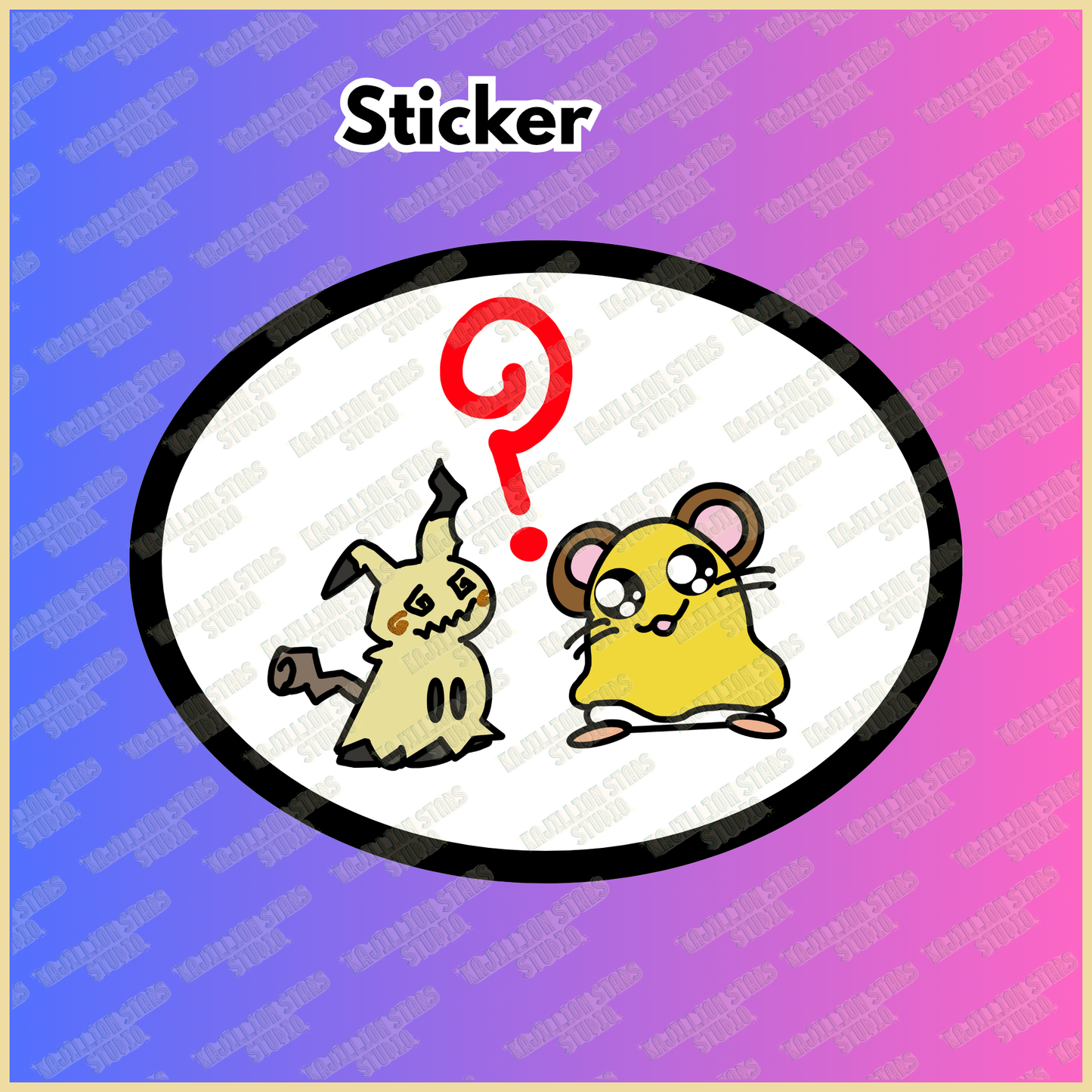 Hamtaro - 'Twin?' Sticker